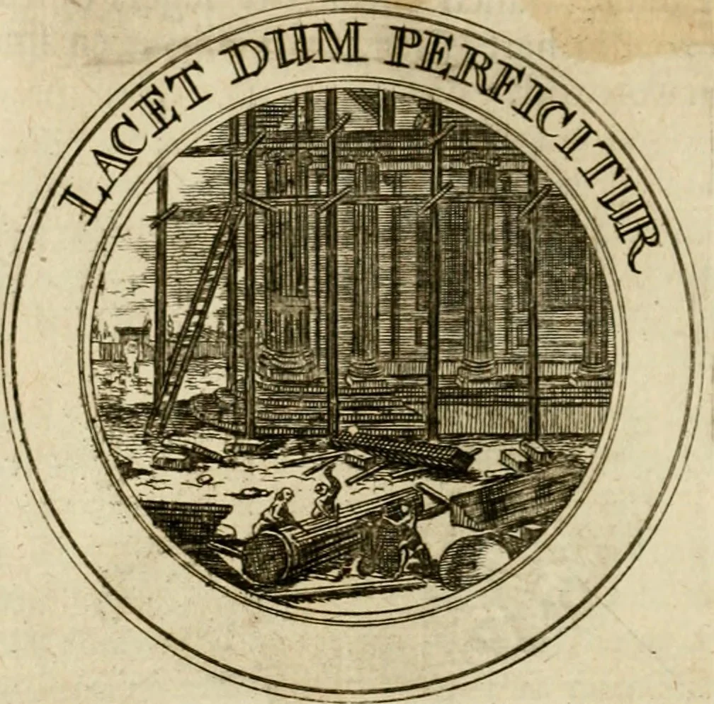 An illustration from Zederyke zinnebeelden : vertoont in konstplaten, door kragtige redeneeringen en maat-digten nutte van het menschelyke leven toegepast, 1713, leaf 89