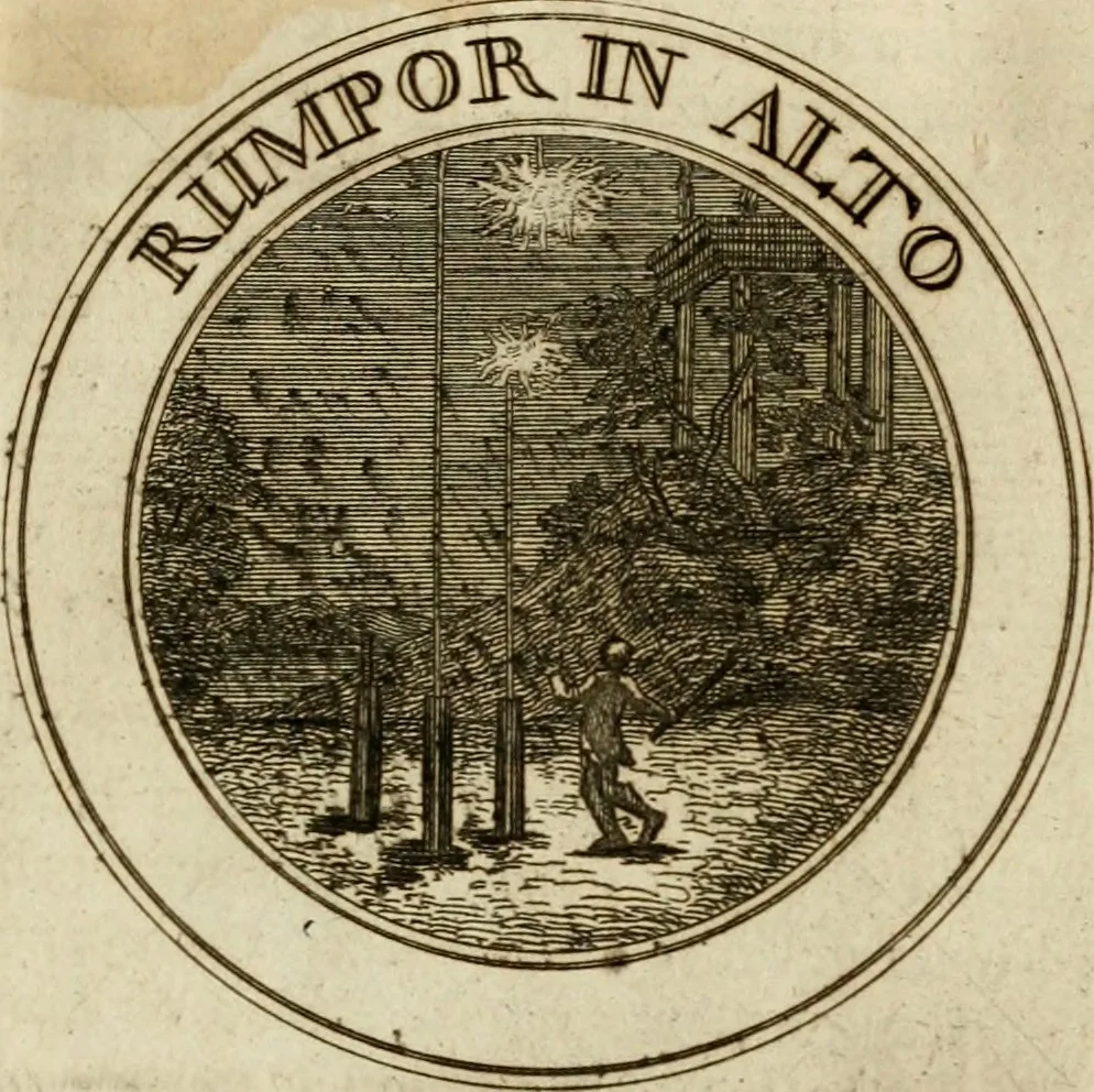 An illustration from Zederyke zinnebeelden : vertoont in konstplaten, door kragtige redeneeringen en maat-digten nutte van het menschelyke leven toegepast, 1713, leaf 92