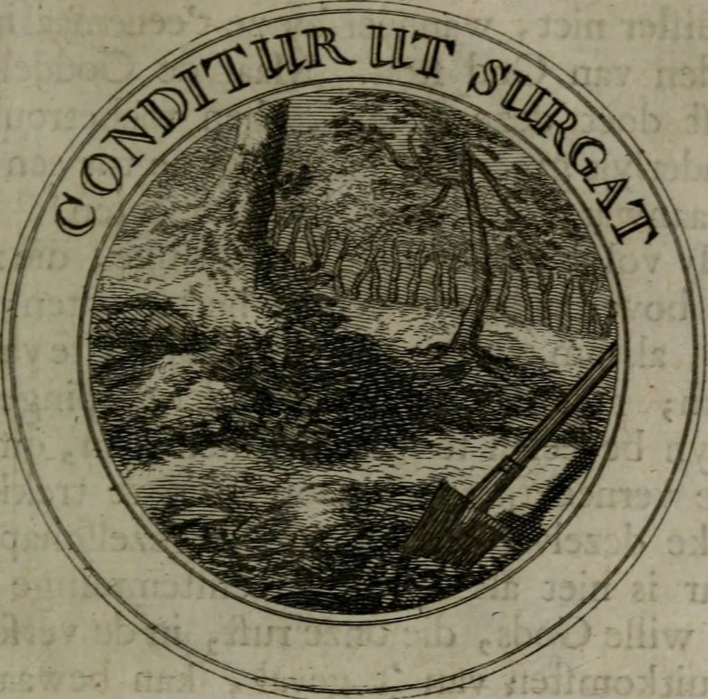 An illustration from Zederyke zinnebeelden in hondert kunstplaten vertoont, 1717, leaf 104
