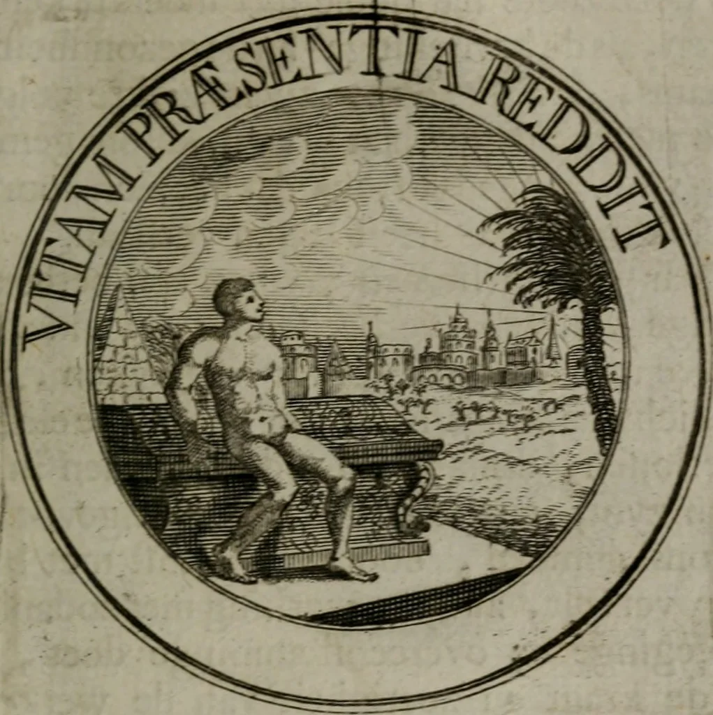 An illustration from Zederyke zinnebeelden in hondert kunstplaten vertoont, 1717, leaf 122