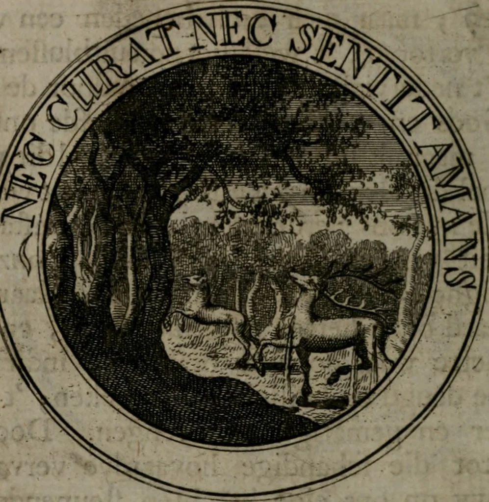 An illustration from Zederyke zinnebeelden in hondert kunstplaten vertoont, 1717, leaf 173