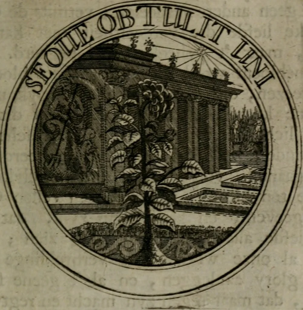 An illustration from Zederyke zinnebeelden in hondert kunstplaten vertoont, 1717, leaf 176