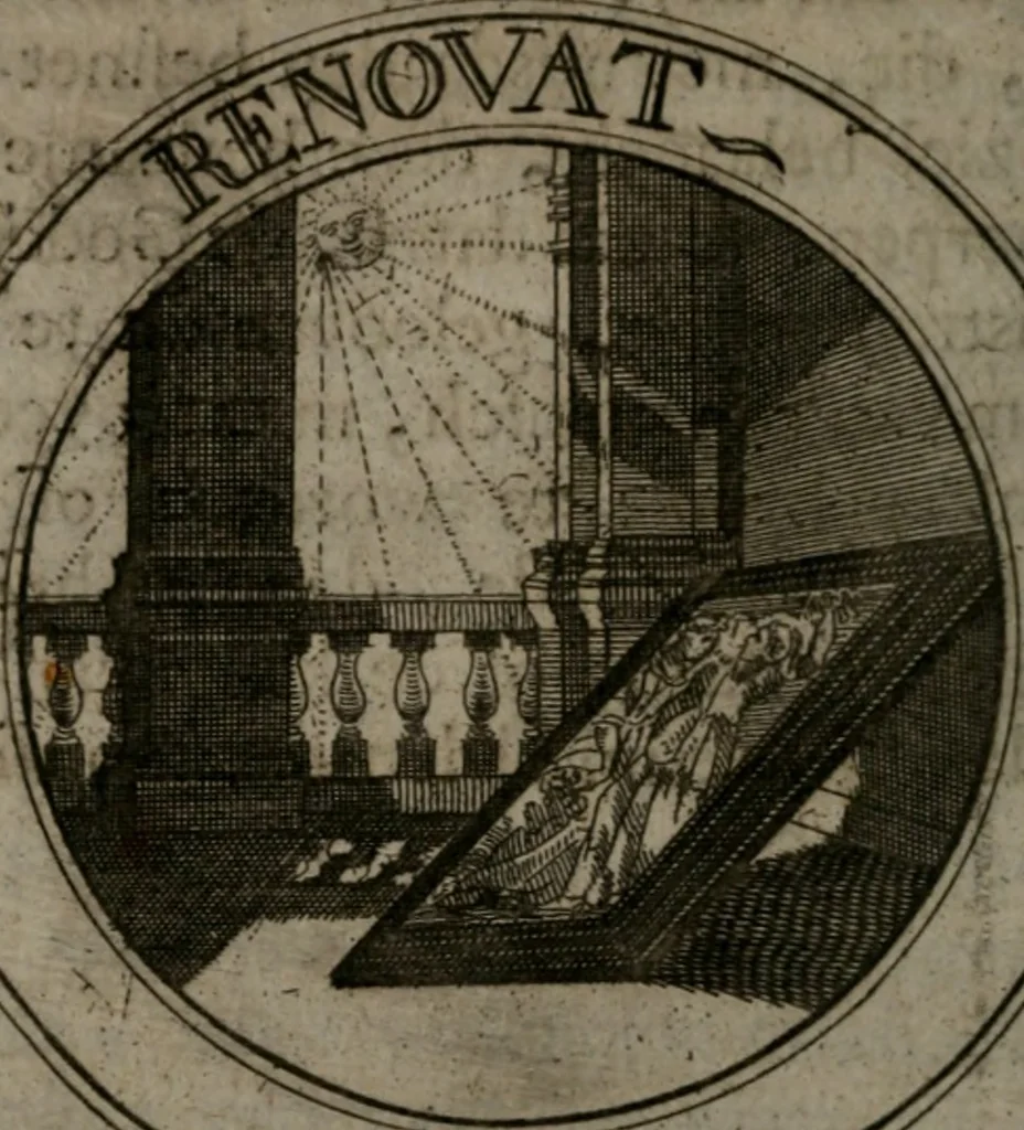 An illustration from Zederyke zinnebeelden in hondert kunstplaten vertoont, 1717, leaf 227