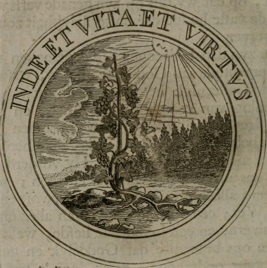 An illustration from Zederyke zinnebeelden in hondert kunstplaten vertoont, 1717, leaf 23