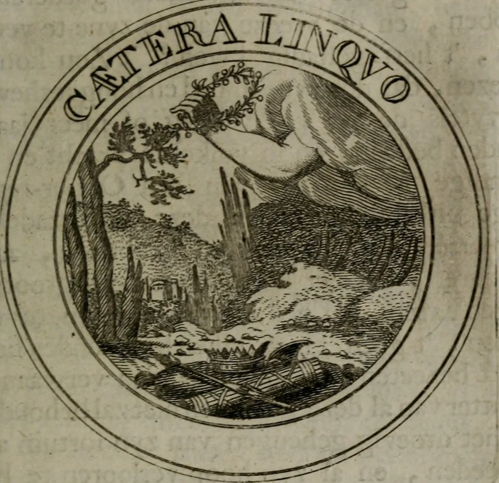 An illustration from Zederyke zinnebeelden in hondert kunstplaten vertoont, 1717, leaf 26