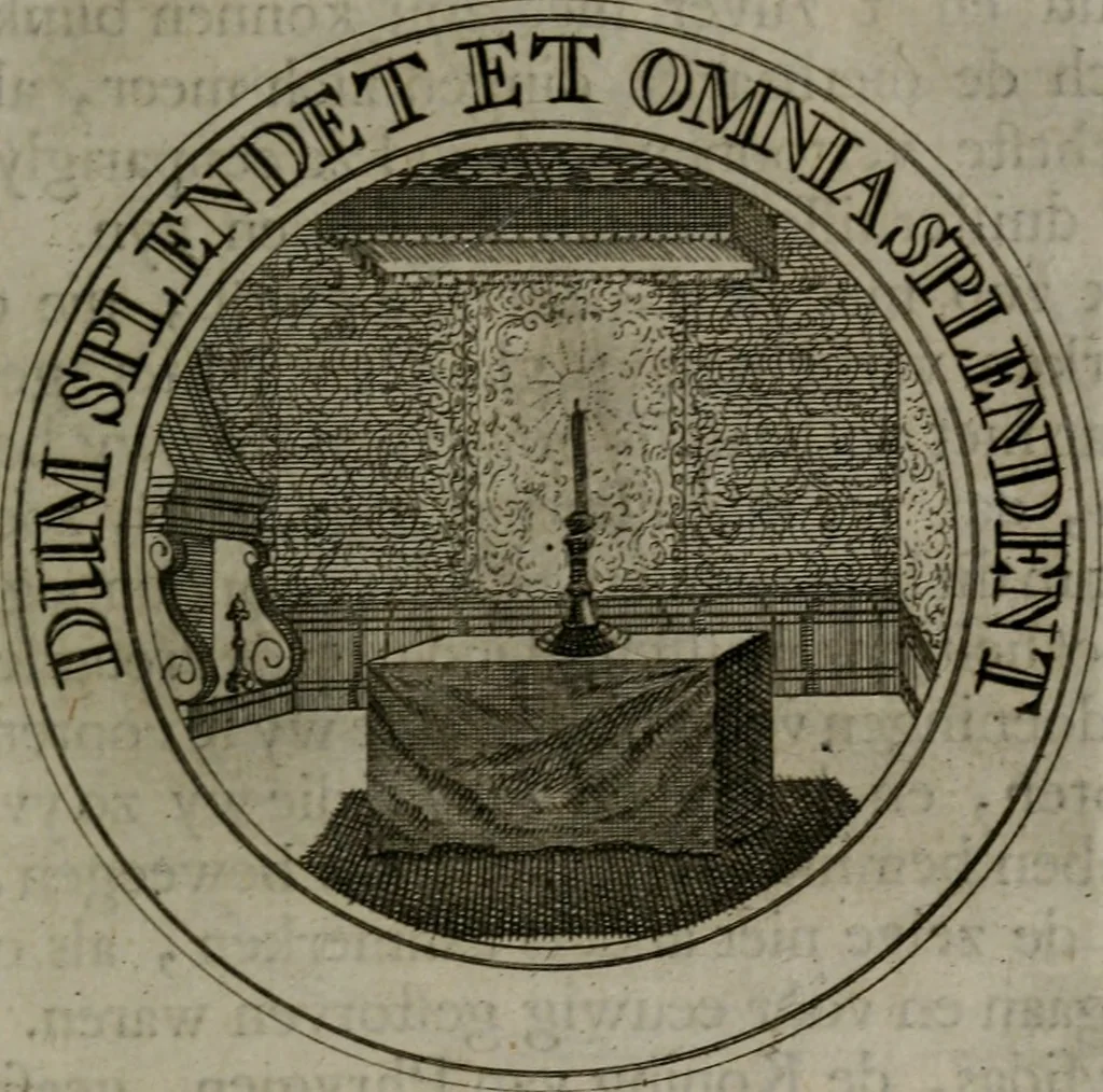 An illustration from Zederyke zinnebeelden in hondert kunstplaten vertoont, 1717, leaf 38