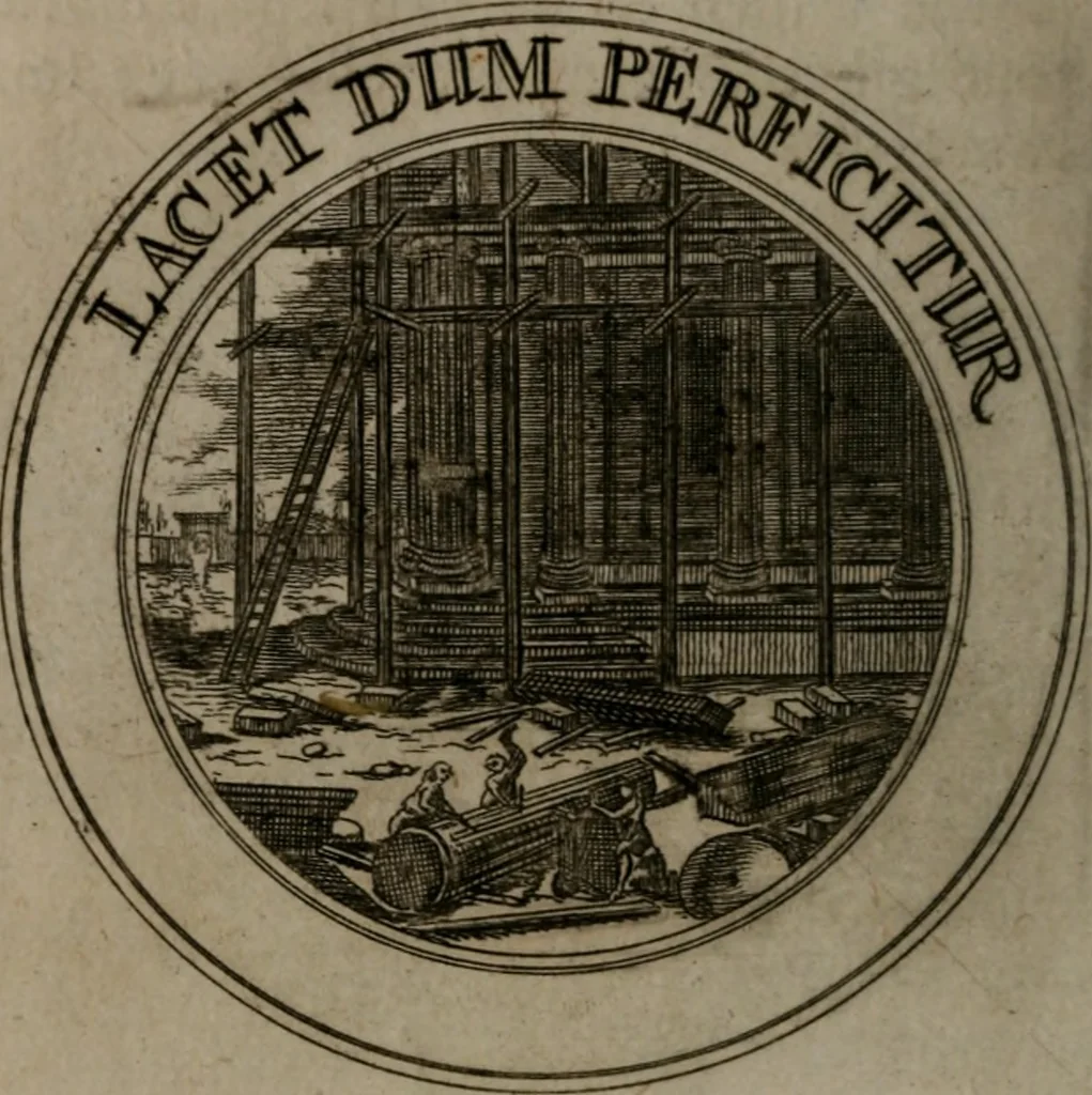 An illustration from Zederyke zinnebeelden in hondert kunstplaten vertoont, 1717, leaf 95