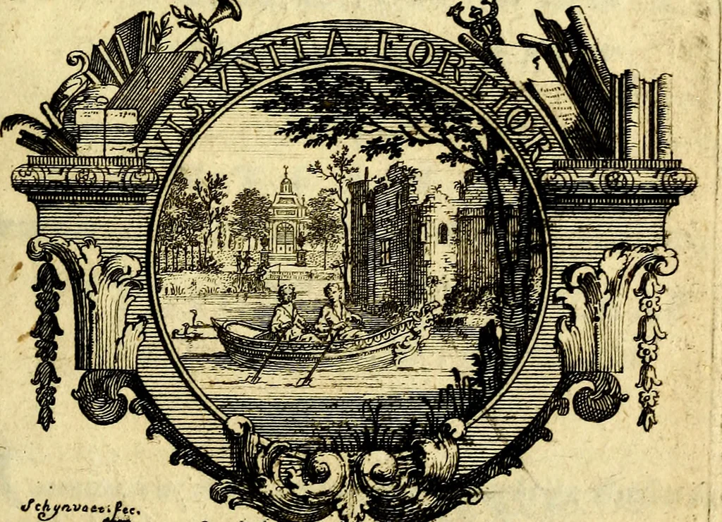 An illustration from Zederyke zinnebeelden der tonge, 1716, leaf 10