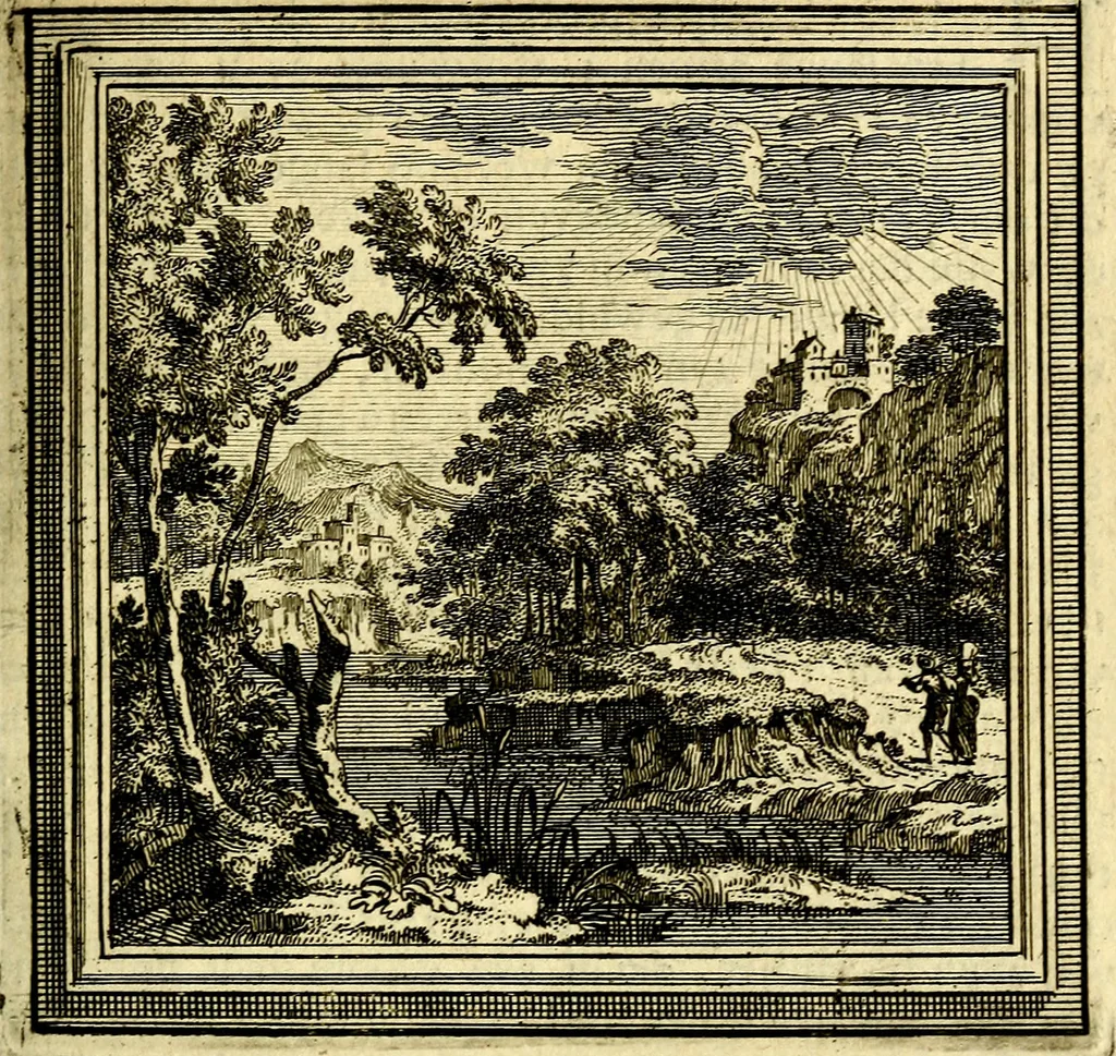 An illustration from Zederyke zinnebeelden der tonge, 1716, leaf 144