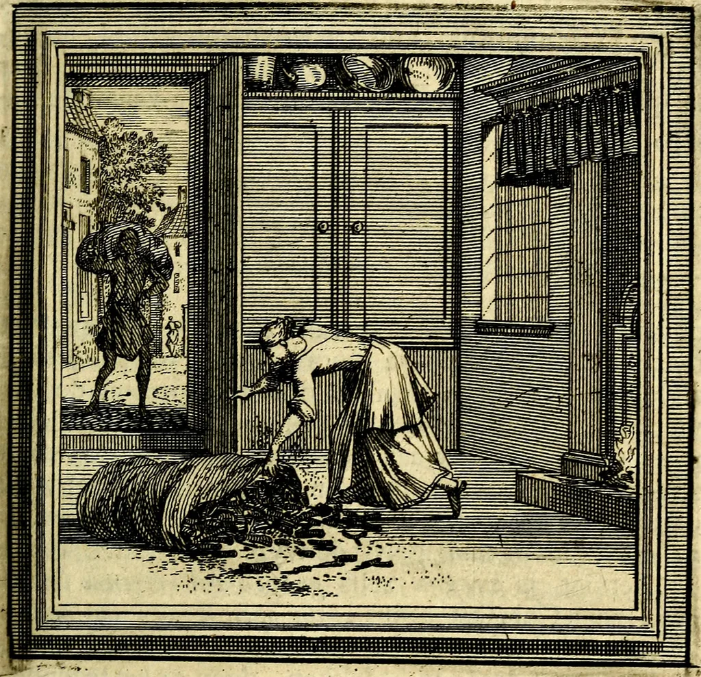 An illustration from Zederyke zinnebeelden der tonge, 1716, leaf 152