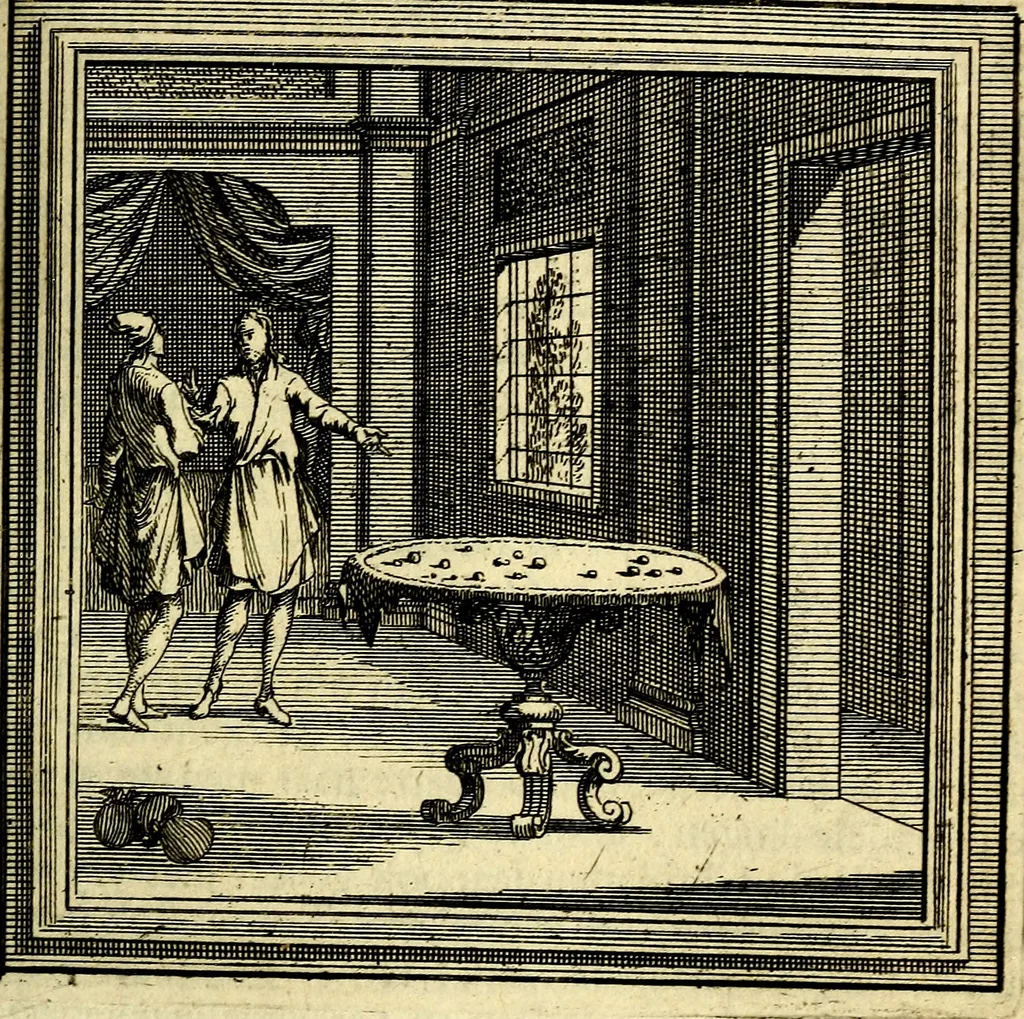 An illustration from Zederyke zinnebeelden der tonge, 1716, leaf 168