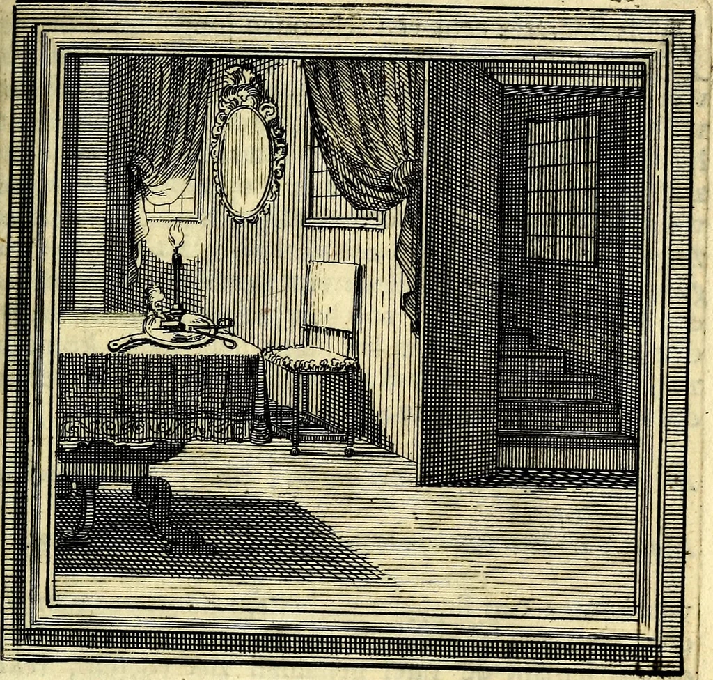 An illustration from Zederyke zinnebeelden der tonge, 1716, leaf 216