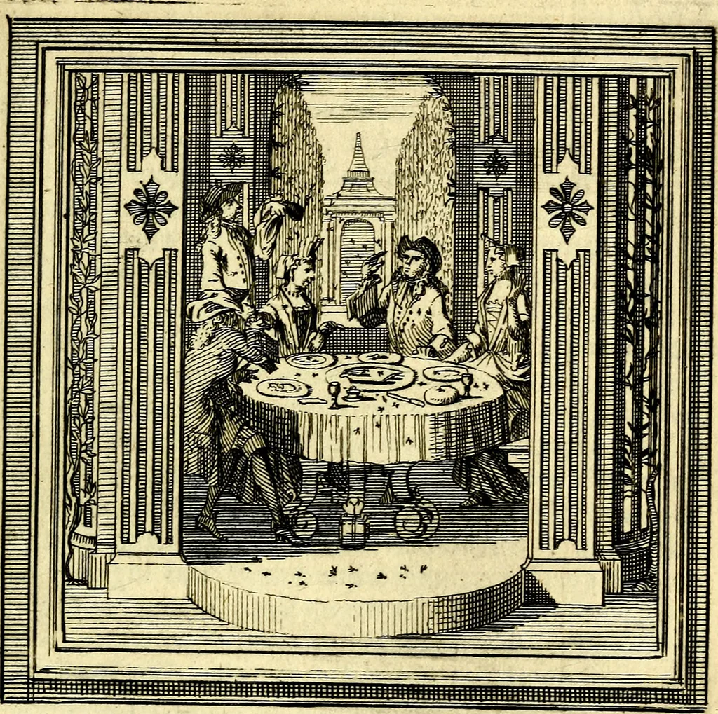 An illustration from Zederyke zinnebeelden der tonge, 1716, leaf 306