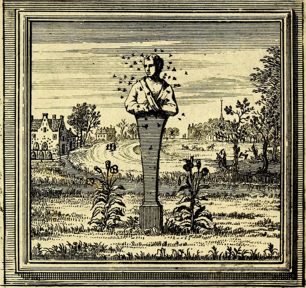 An illustration from Zederyke zinnebeelden der tonge, 1716, leaf 348