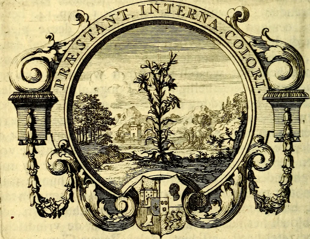 An illustration from Zederyke zinnebeelden der tonge, 1716, leaf 363