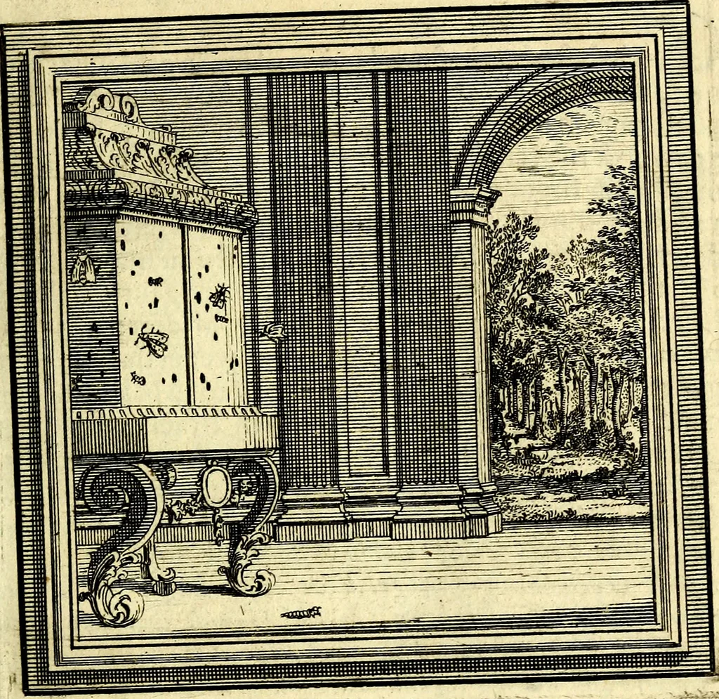 An illustration from Zederyke zinnebeelden der tonge, 1716, leaf 48