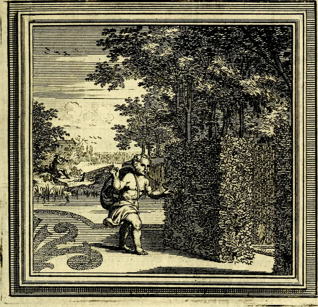 An illustration from Zederyke zinnebeelden der tonge, 1716, leaf 54