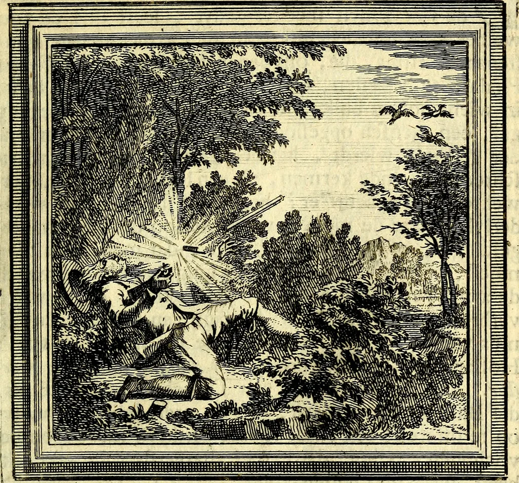 An illustration from Zederyke zinnebeelden der tonge, 1716, leaf 60