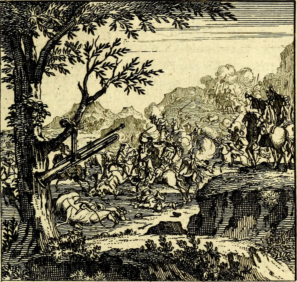 An illustration from Zederyke zinnebeelden der tonge, 1716, leaf 66