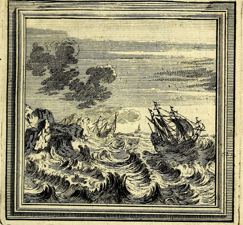 An illustration from Zederyke zinnebeelden der tonge, 1716, leaf 90