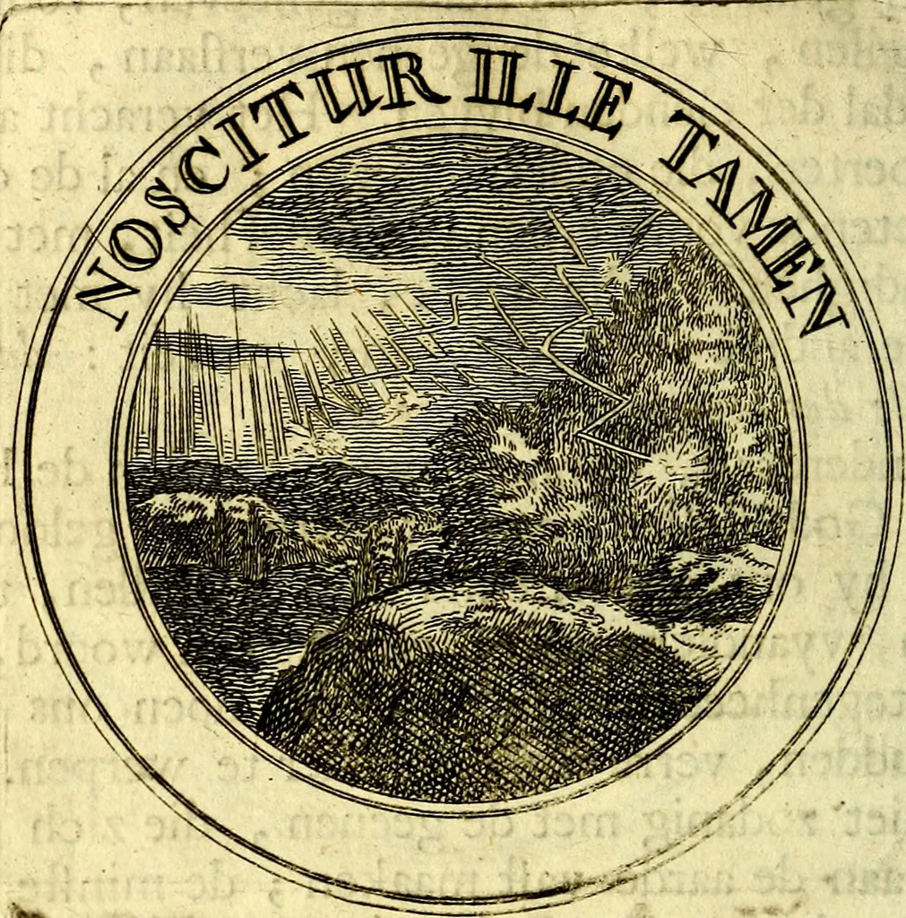 An illustration from Zederyke zinnebeelden, vertoont in konstplaten, door kragtige redeneeringen en maat-digt ten nutte van het menschelyke leven toegepast, 1713, leaf 111