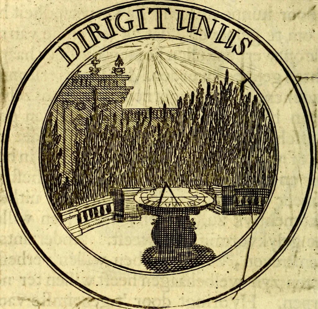 An illustration from Zederyke zinnebeelden, vertoont in konstplaten, door kragtige redeneeringen en maat-digt ten nutte van het menschelyke leven toegepast, 1713, leaf 133