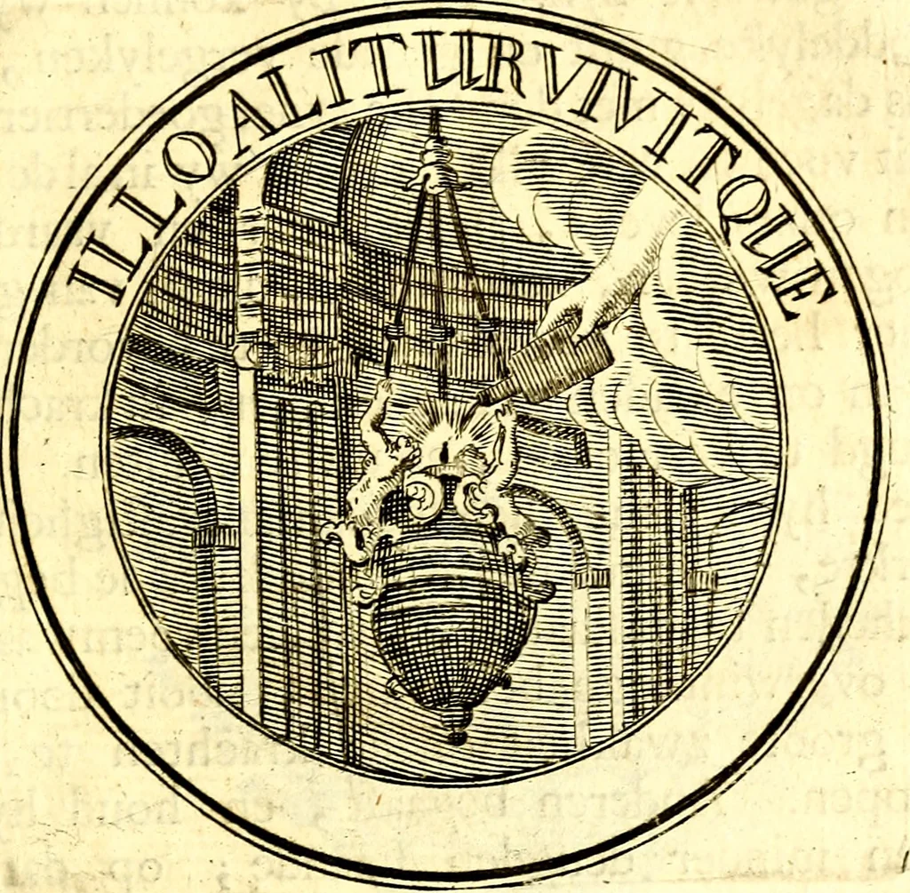 An illustration from Zederyke zinnebeelden, vertoont in konstplaten, door kragtige redeneeringen en maat-digt ten nutte van het menschelyke leven toegepast, 1713, leaf 138