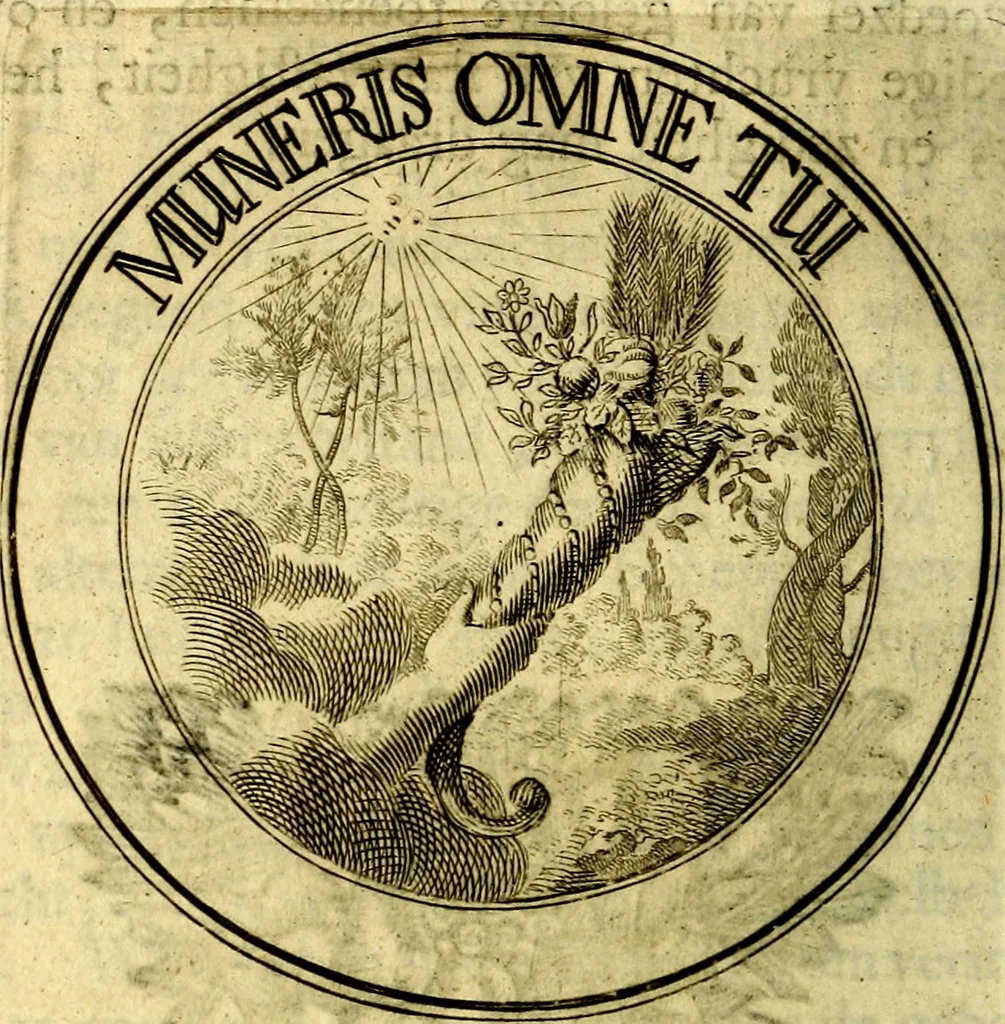 An illustration from Zederyke zinnebeelden, vertoont in konstplaten, door kragtige redeneeringen en maat-digt ten nutte van het menschelyke leven toegepast, 1713, leaf 149