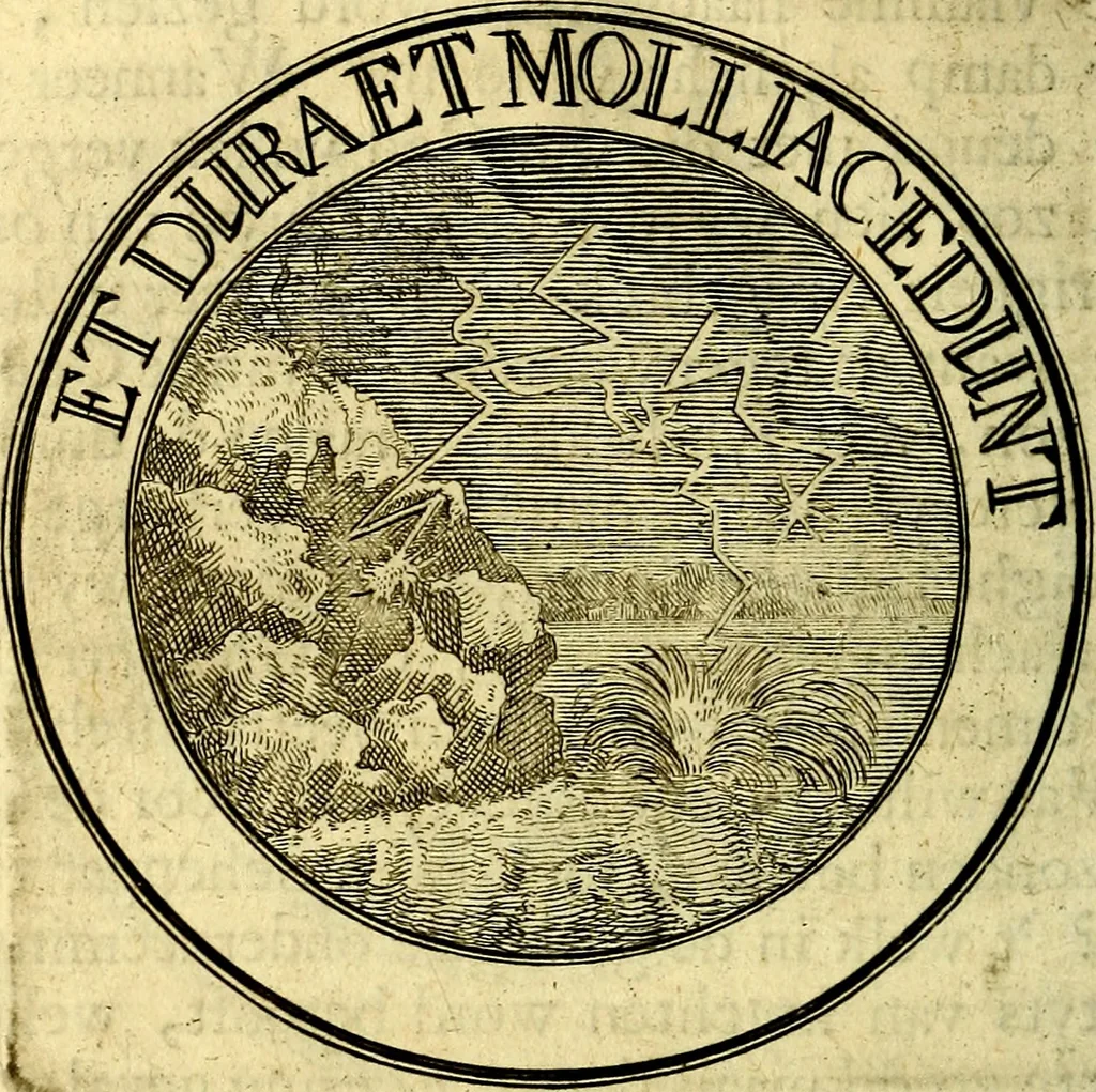 An illustration from Zederyke zinnebeelden, vertoont in konstplaten, door kragtige redeneeringen en maat-digt ten nutte van het menschelyke leven toegepast, 1713, leaf 157