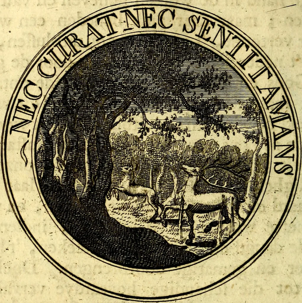 An illustration from Zederyke zinnebeelden, vertoont in konstplaten, door kragtige redeneeringen en maat-digt ten nutte van het menschelyke leven toegepast, 1713, leaf 173