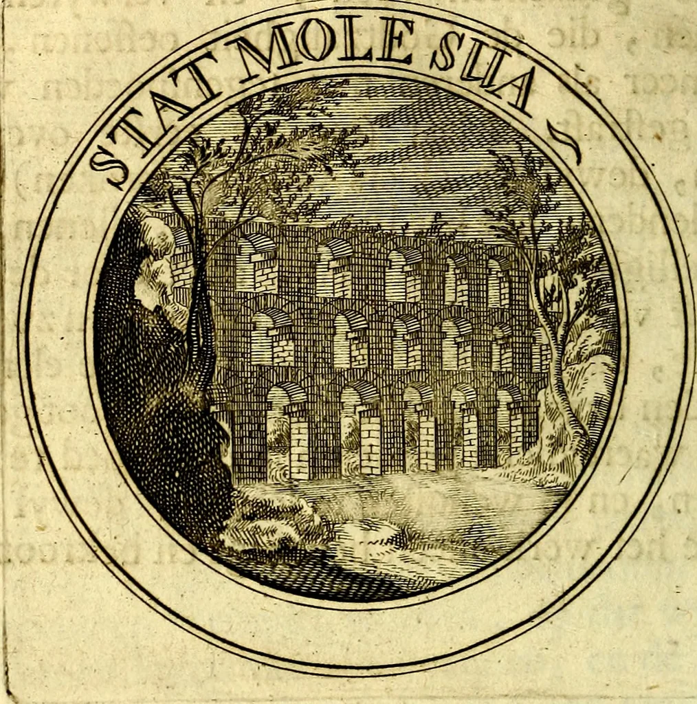 An illustration from Zederyke zinnebeelden, vertoont in konstplaten, door kragtige redeneeringen en maat-digt ten nutte van het menschelyke leven toegepast, 1713, leaf 203