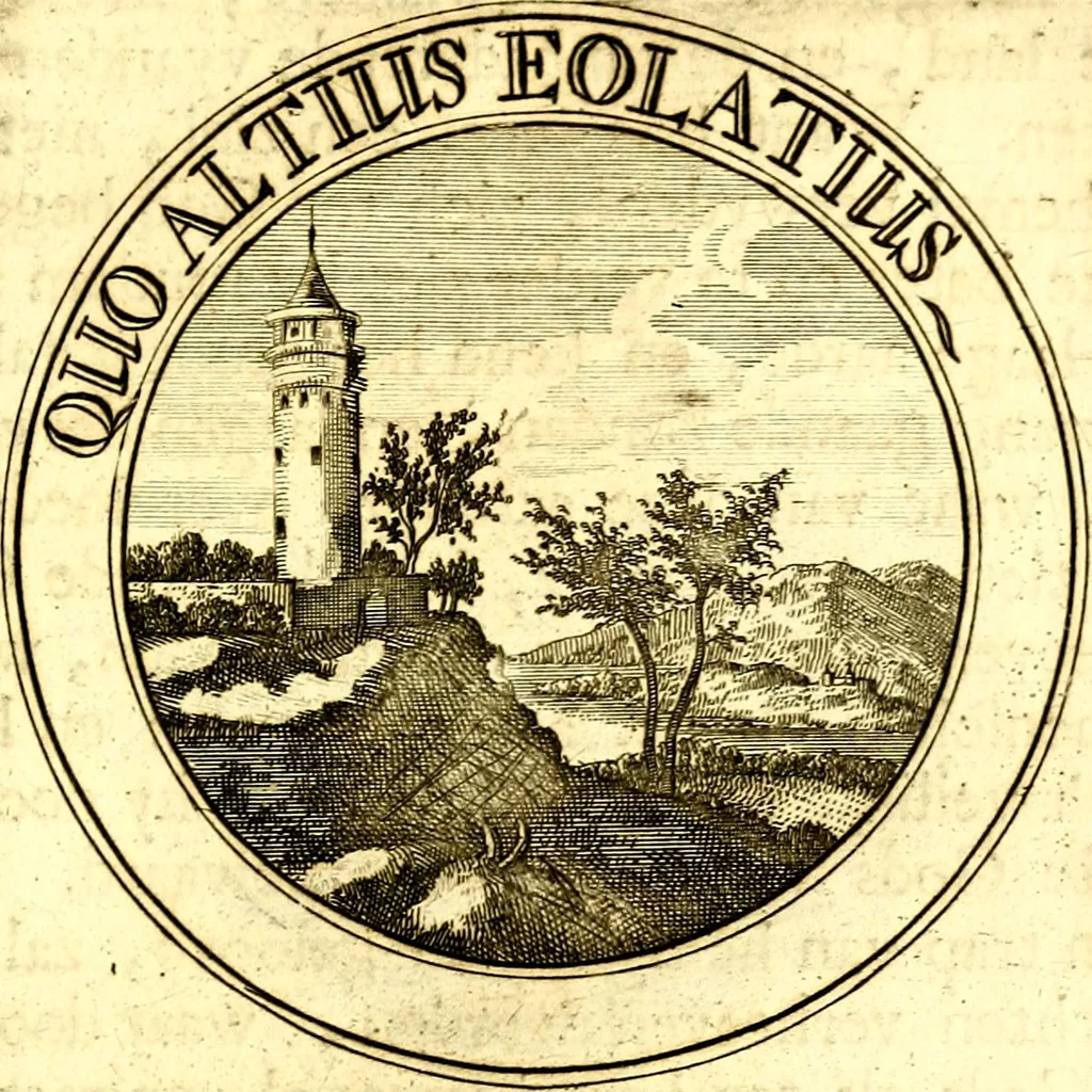 An illustration from Zederyke zinnebeelden, vertoont in konstplaten, door kragtige redeneeringen en maat-digt ten nutte van het menschelyke leven toegepast, 1713, leaf 206