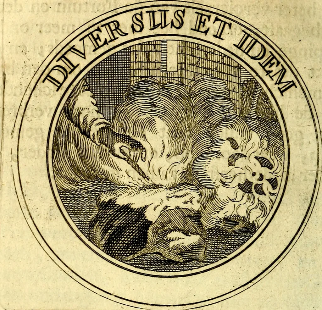 An illustration from Zederyke zinnebeelden, vertoont in konstplaten, door kragtige redeneeringen en maat-digt ten nutte van het menschelyke leven toegepast, 1713, leaf 243
