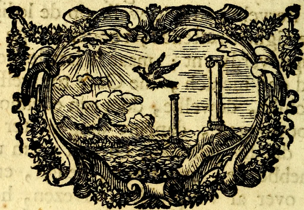 An illustration from Zederyke zinnebeelden, vertoont in konstplaten, door kragtige redeneeringen en maat-digt ten nutte van het menschelyke leven toegepast, 1713, leaf 245