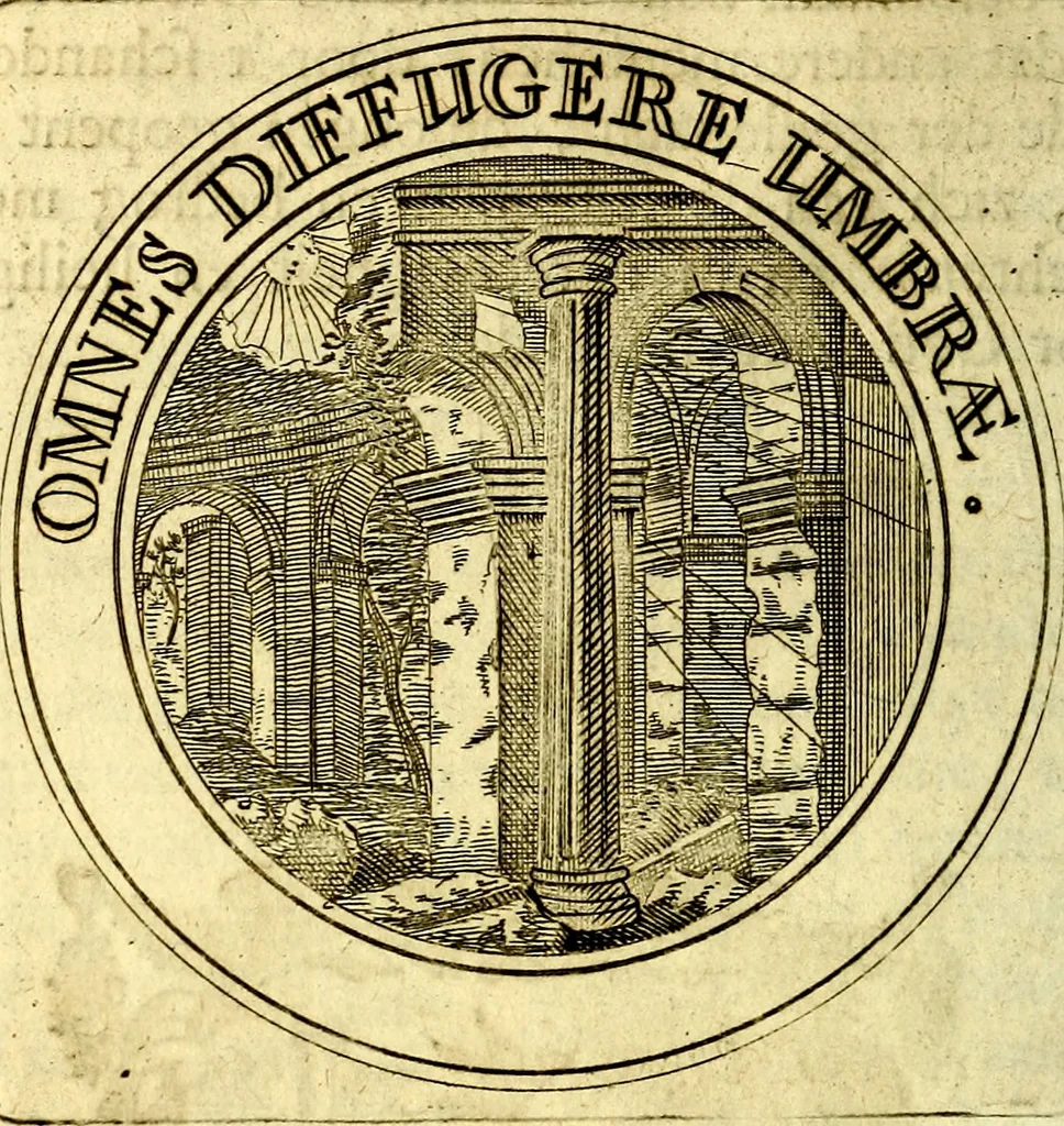 An illustration from Zederyke zinnebeelden, vertoont in konstplaten, door kragtige redeneeringen en maat-digt ten nutte van het menschelyke leven toegepast, 1713, leaf 269