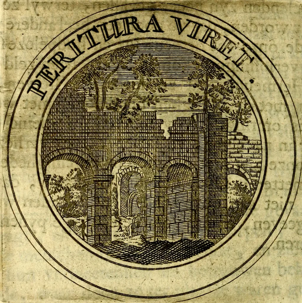 An illustration from Zederyke zinnebeelden, vertoont in konstplaten, door kragtige redeneeringen en maat-digt ten nutte van het menschelyke leven toegepast, 1713, leaf 281