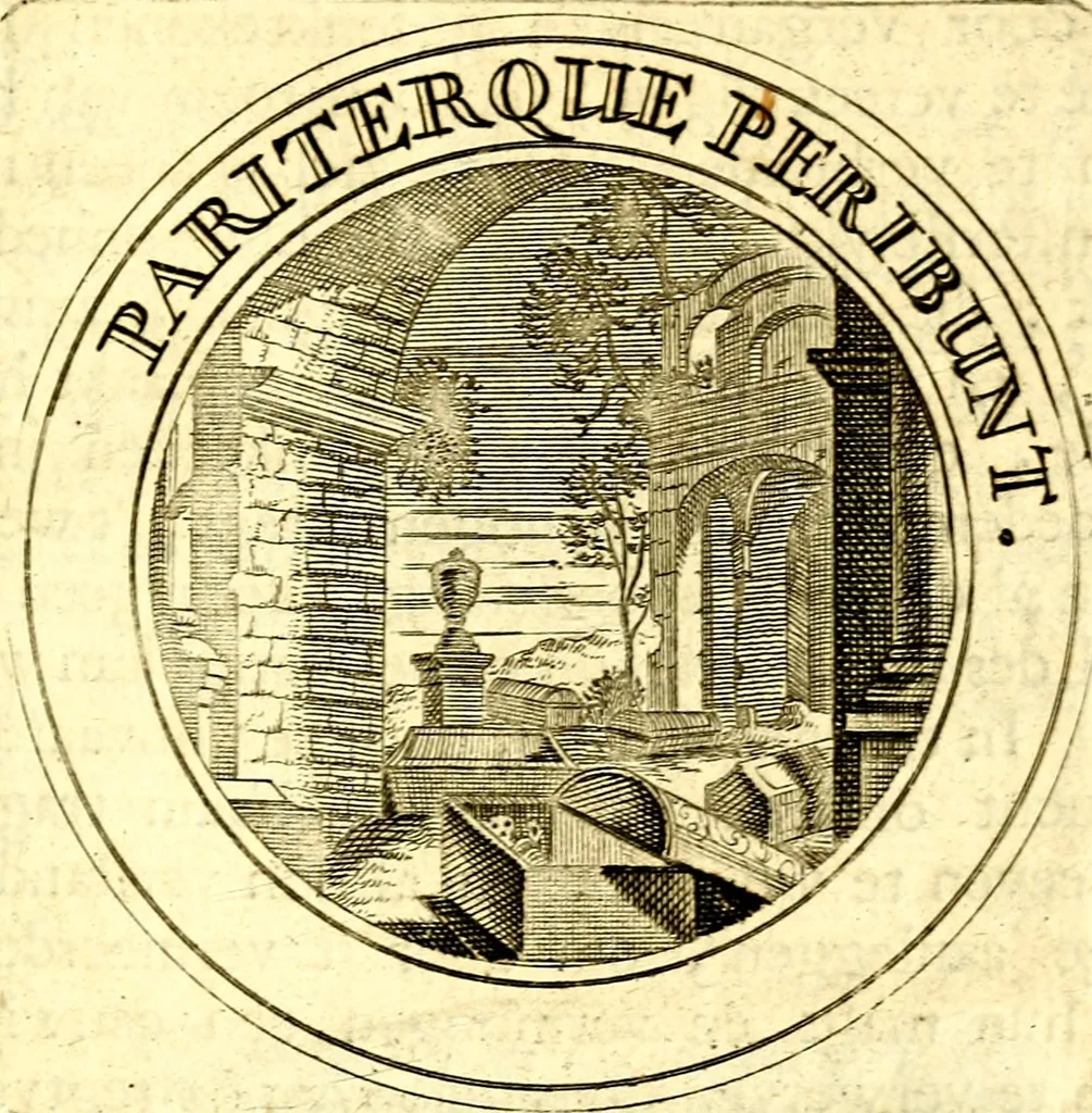 An illustration from Zederyke zinnebeelden, vertoont in konstplaten, door kragtige redeneeringen en maat-digt ten nutte van het menschelyke leven toegepast, 1713, leaf 284