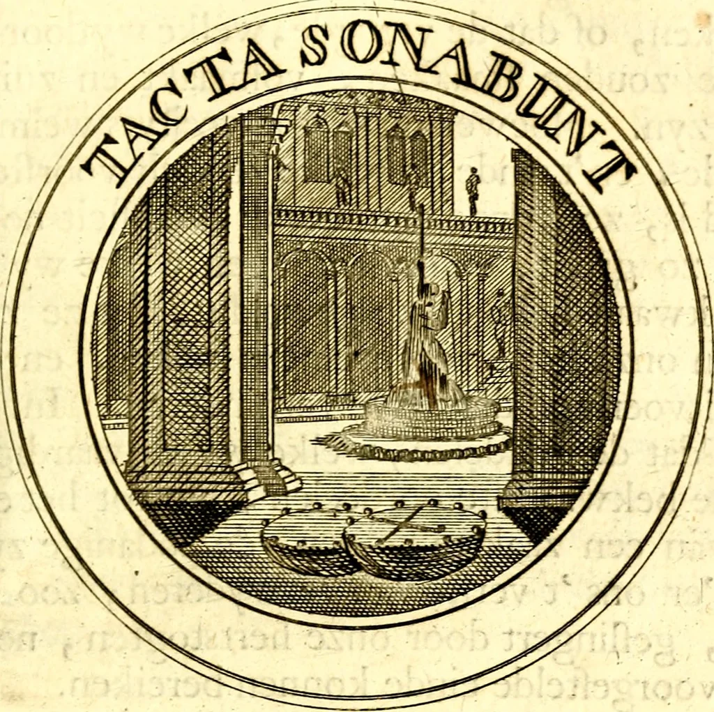 An illustration from Zederyke zinnebeelden, vertoont in konstplaten, door kragtige redeneeringen en maat-digt ten nutte van het menschelyke leven toegepast, 1713, leaf 50