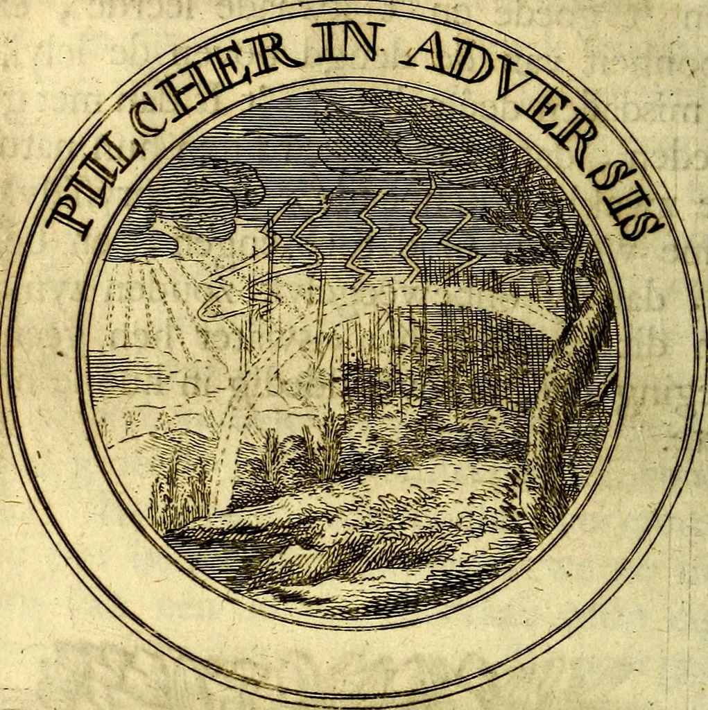 An illustration from Zederyke zinnebeelden, vertoont in konstplaten, door kragtige redeneeringen en maat-digt ten nutte van het menschelyke leven toegepast, 1713, leaf 67