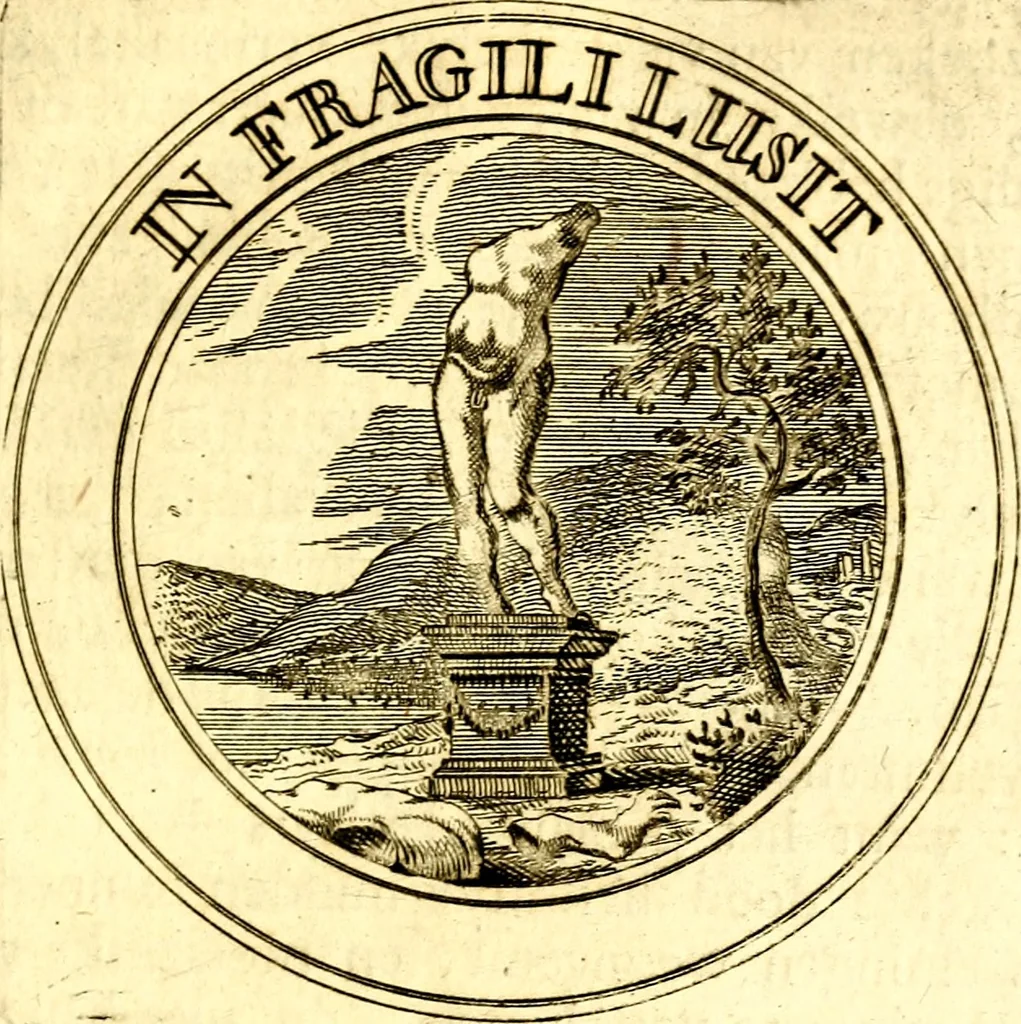 An illustration from Zederyke zinnebeelden, vertoont in konstplaten, door kragtige redeneeringen en maat-digt ten nutte van het menschelyke leven toegepast, 1713, leaf 72