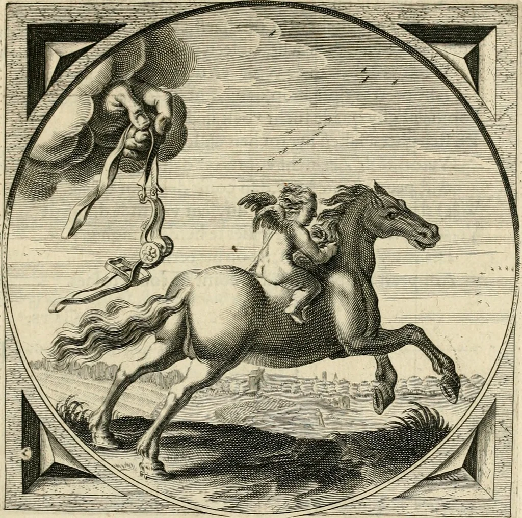 An illustration from Zeeusche nachtegael, ende, Des selfs dryderley gesang : geheel anders inder waerheyt verthoont, als de selve voor desen by sommighe uyt enckel mis-verstant verkeerdelijk is gheoordeelt, 1623, leaf 126