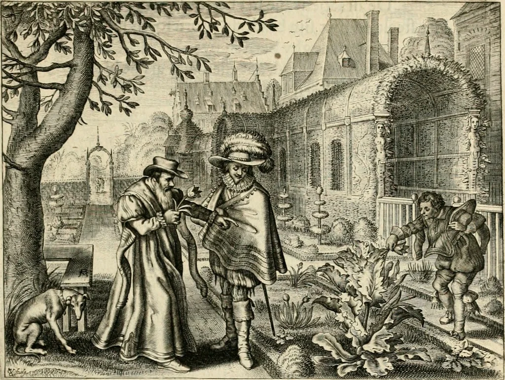 An illustration from Zeeusche nachtegael, ende, Des selfs dryderley gesang : geheel anders inder waerheyt verthoont, als de selve voor desen by sommighe uyt enckel mis-verstant verkeerdelijk is gheoordeelt, 1623, leaf 190
