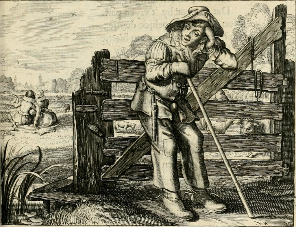 An illustration from Zeeusche nachtegael, ende, Des selfs dryderley gesang : geheel anders inder waerheyt verthoont, als de selve voor desen by sommighe uyt enckel mis-verstant verkeerdelijk is gheoordeelt, 1623, leaf 252