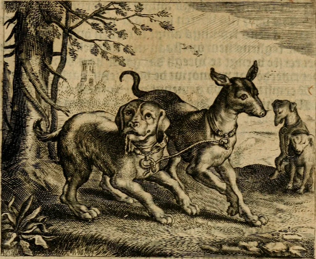 An illustration from Zeeusche nachtegael : ende des selfs driederley ghesang : geheel anders in der waerheydt verthoont, als de selve voor desen by sommige uyt enckel misverstant verkeerdelijck is gheoordeelt, 1633, leaf 128