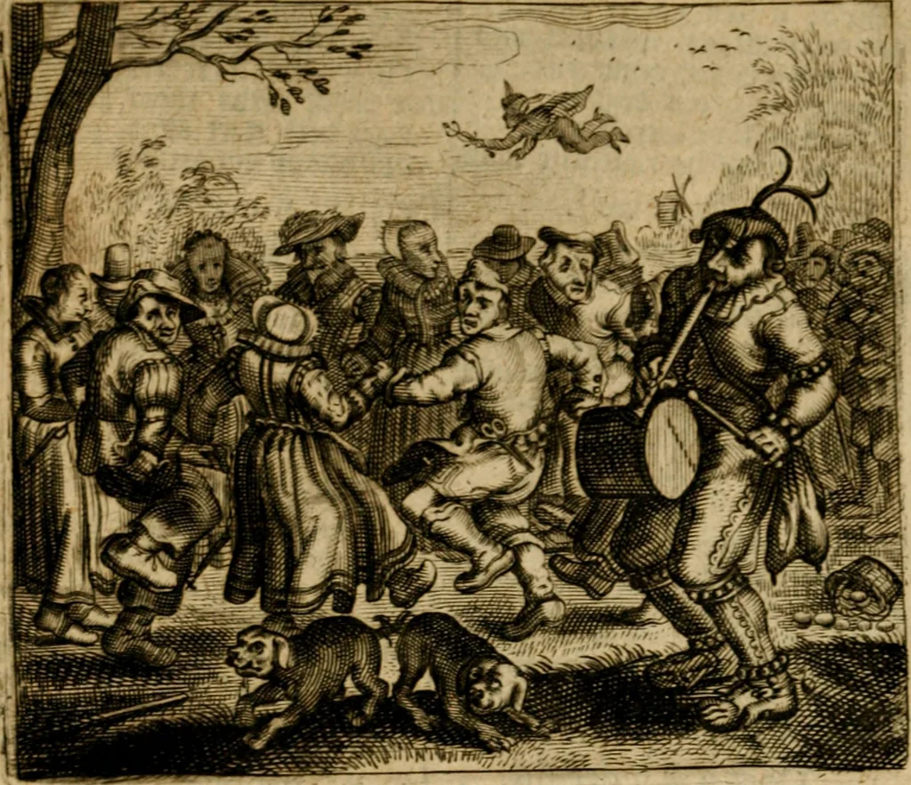An illustration from Zeeusche nachtegael : ende des selfs driederley ghesang : geheel anders in der waerheydt verthoont, als de selve voor desen by sommige uyt enckel misverstant verkeerdelijck is gheoordeelt, 1633, leaf 307