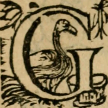 An illustration from Zeeusche nachtegael : ende des selfs driederley ghesang : geheel anders in der waerheydt verthoont, als de selve voor desen by sommige uyt enckel misverstant verkeerdelijck is gheoordeelt, 1633, leaf 9