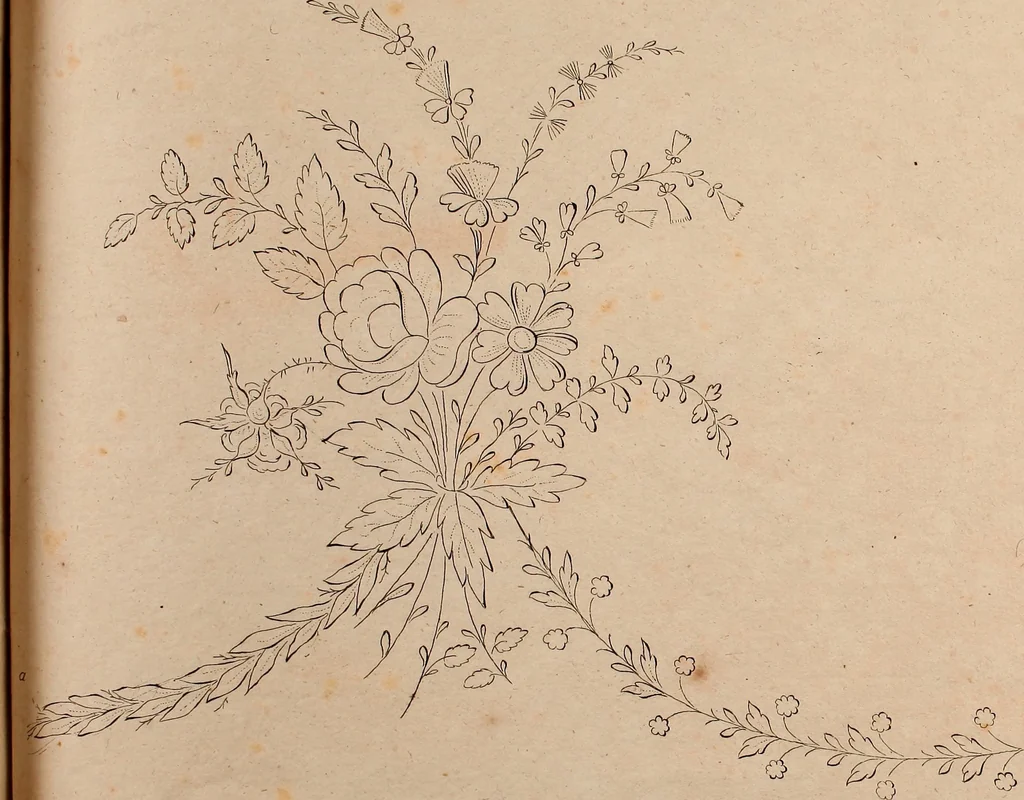 An illustration from Zeichen- Mahler- und Stickerbuch zur Selbstbelehrung für Damen, welche sich mit diesen Künsten beschäftigen, 1795, leaf 102