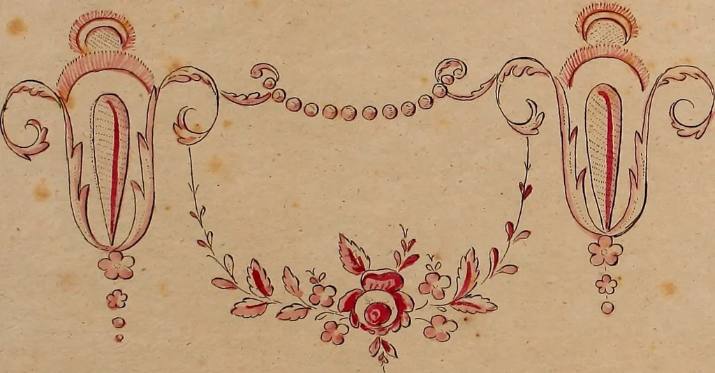 An illustration from Zeichen- Mahler- und Stickerbuch zur Selbstbelehrung für Damen, welche sich mit diesen Künsten beschäftigen, 1795, leaf 132