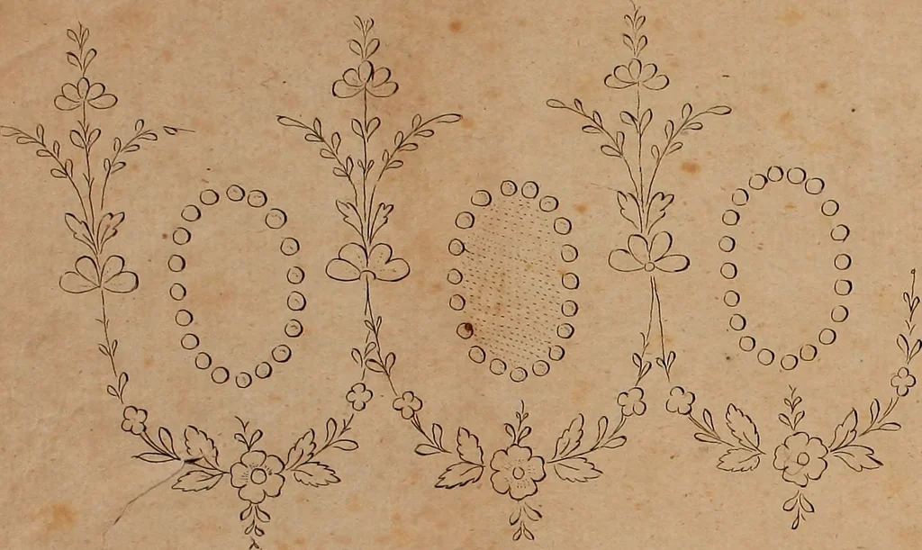 An illustration from Zeichen- Mahler- und Stickerbuch zur Selbstbelehrung für Damen, welche sich mit diesen Künsten beschäftigen, 1795, leaf 134