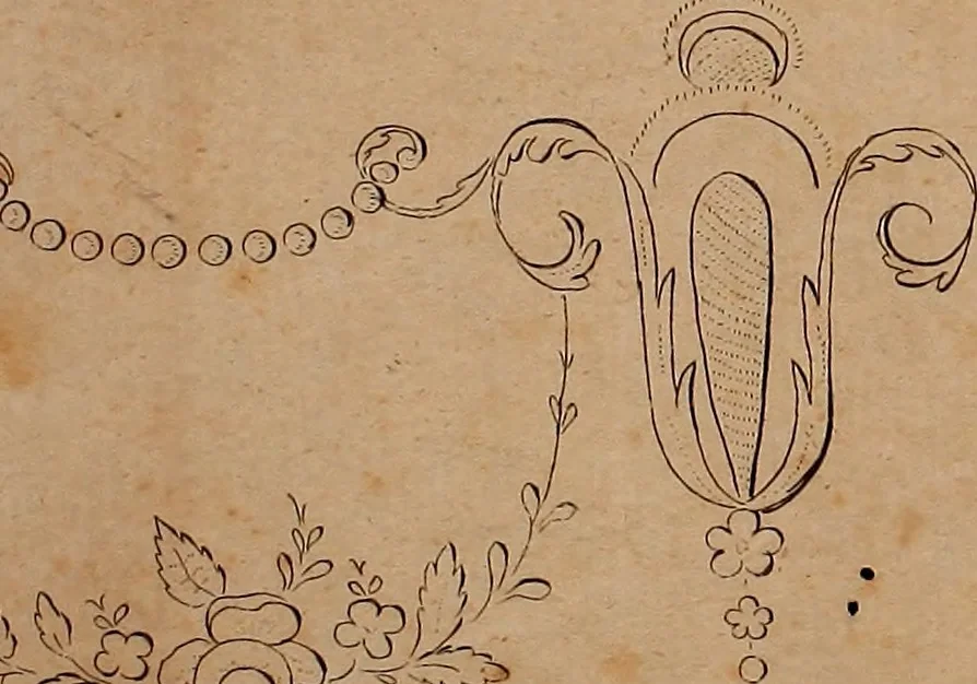 An illustration from Zeichen- Mahler- und Stickerbuch zur Selbstbelehrung für Damen, welche sich mit diesen Künsten beschäftigen, 1795, leaf 134